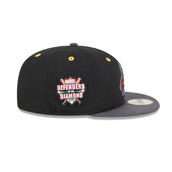 San Jose Giants Marvel's Defenders of the Diamond New Era 59FIFTY Fitted Cap - Graphite