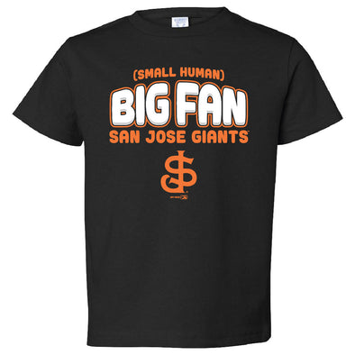 San Jose Giants Bimm Ridder Big Fan Toddler Tee - Black