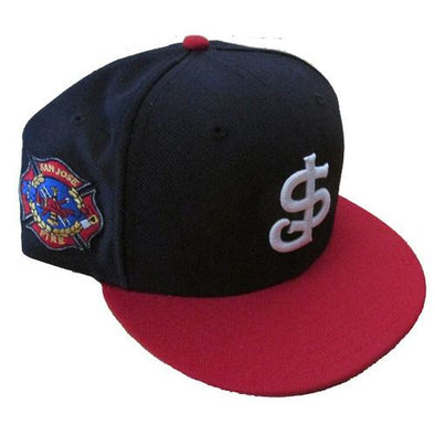 San Jose Giants New Era San Jose Fire Department Fitted Cap - Red